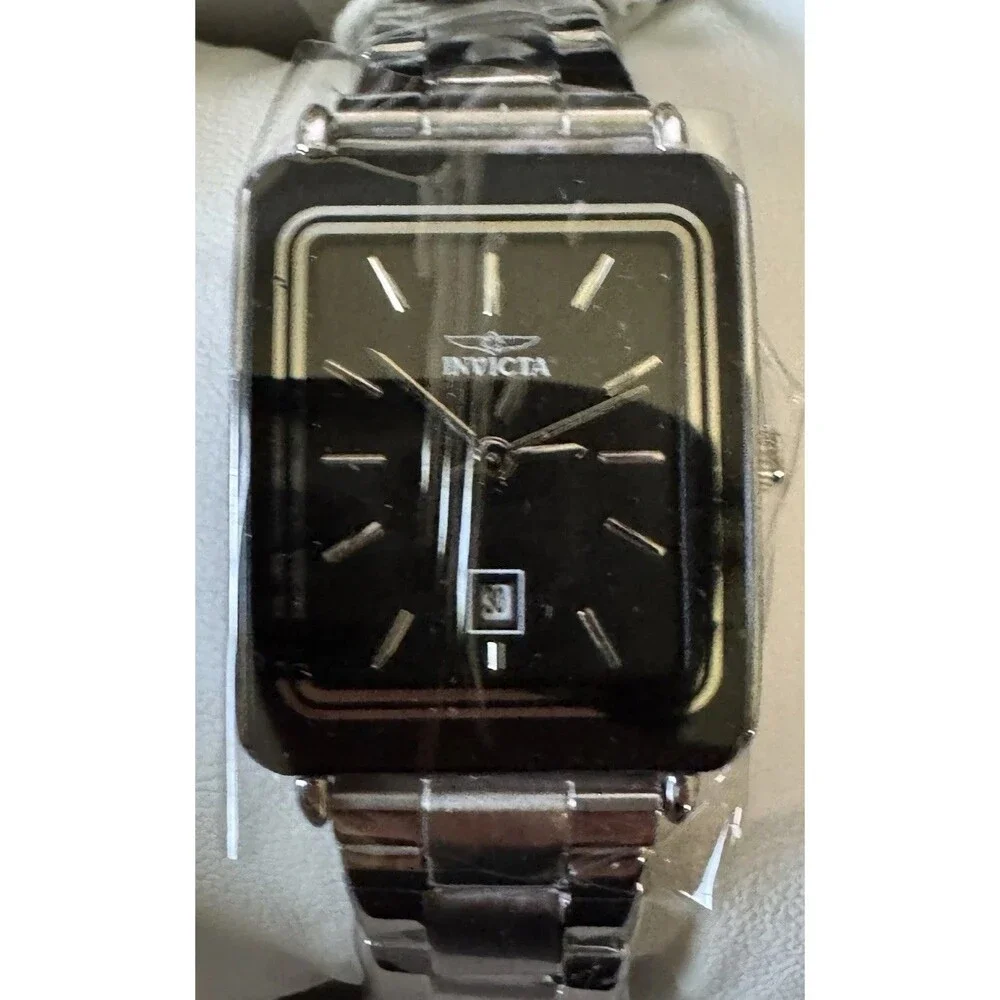 Womens Invicta Celestial Lady 24.5mm Silver Band With Black Quartz Dial
